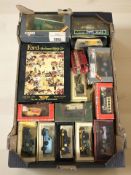 A group of die cast model vehicles including Corgi, Matchbox, Ringtons, etc.