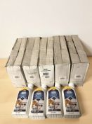 Several bottles of tile cleaner.