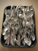 A large quantity of stainless steel and EPNS flatwares.