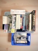 A group of military modelling kits including Airfix, Heller,