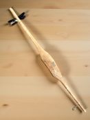 A wooden yoke signed Thistle & Spice,