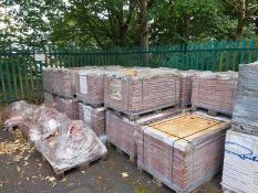 Twenty pallets of cladding bricks, approximately 309 bricks per pallet,