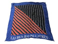 A Ralph Lauren geometric scarf, 75 cm x 75 cm.