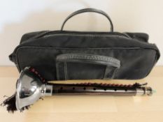 An Indonesian Shawm wind instrument, length 35 cm.