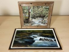 Ronald Pawson (1916 - 1977) Keld Composition, oil on board, 45 cm x 90 cm,