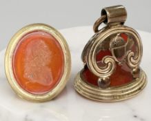 An early 19th century seal, possibly depicting Lord Admiral Nelson, 3.