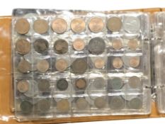 An album of assorted British coins including crowns, pre-decimal, etc.