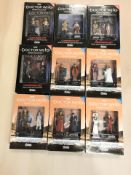 Nine Eaglemoss Doctor Who figurine box sets.