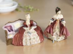 Two Royal Doulton figures 'Southern Belle' HN2229, and 'Belle O' The Ball' HN1997.