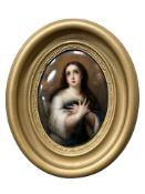 A German KPM Berlin painted porcelain plaque,