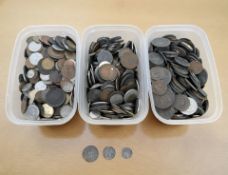 A collection of coins including hammered examples