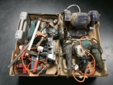 Group of un-boxed power tools,