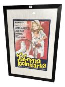 A vintage movie poster 'Vatrena Bolmicarka', 46 cm x 68 cm.