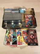 A quantity of cassette tapes including The Lord of the Rings box set, Star Wars, X-Files,