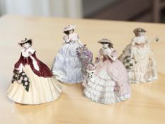Four Coalport Celebration of the Seasons Collection figures, comprising Lilac Time 84/7500,