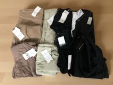 A group of Zara and River Island lady's clothing including various tops, blouse, etc.