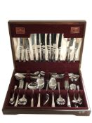 A House of Fraser ninety one piece of canteen of stainless steel cutlery.