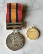 A Queen's South Africa Medal with Orange Free State and Transvaal clasps named to 2823 Trooper J.