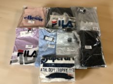 A group of clothing including Ellesse jogging bottoms size 10,