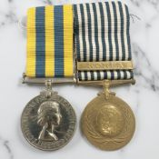 A Korean War British service medal named to P/SSX.722284 C. Dorney, A.B. R.