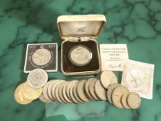 A Royal Mint Falkland Island Mount Pleasant Airport silver proof commemorative 1oz coin,