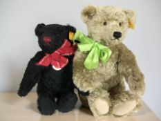 Two modern Steiff teddy bears,