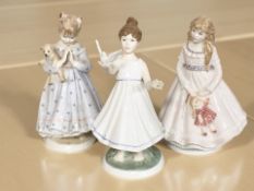 Three Royal Worcester figures : I Hope number 707 of 5000,
