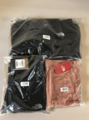 A pair of North Face black sweatpants size XL, women's black fleece size S,