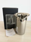 A Georg Jensen stainless steel wine cooler with original box