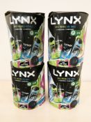 Four Lynx cosmetic gift sets.