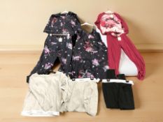 A group of pyjamas and nightwear including Calvin Klein and Ted Baker, various sizes.