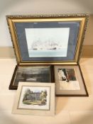 Lilly Leeson : Study of two horses in a stable, watercolour, signed and dated 1936, 22 cm x 16 cm,