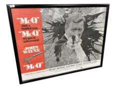 A W E Berry Limited vintage movie poster of McQ, 100 cm x 75 cm.