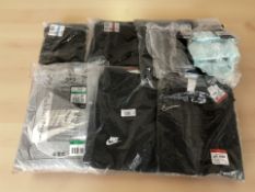 A group of Nike clothing to include women's grey hoodie size XL,