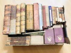 Antiquarian and later volumes including Dickens, dictionary of gardening, etc.