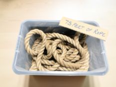 A large length of rope.