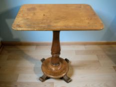 A 19th century walnut occasional table.