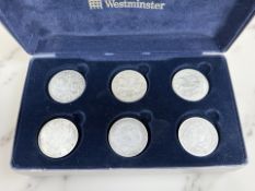 Four 1935 crowns and two 1937 crowns (1 proof)