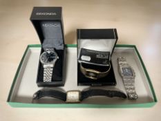 A gent's stainless steel Sekonda quartz calendar wristwatch in box,