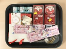 A group of costume jewellery, wristwatch signed Versace,