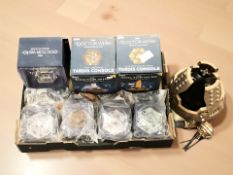 Three Eaglemoss Doctor Who collector's models and a further group of unboxed models.