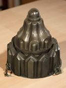 A 19th century copper plated jelly mould,