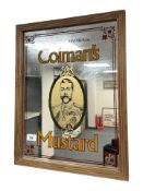 An advertising mirror 'Colman's Mustard', 41 cm x 52 cm.