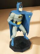 A DC Comics Batman statue designed exclusively for The Warner Brothers Studio Store, circa 1999,