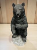 A resin statue of a bear, height 72 cm.