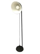 A contemporary enamelled spot light standard lamp,