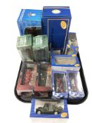 A group of boxed die cast vehicles including Atlas Editions and American Mint