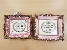 A Sunderland lustre wall plaque, printed and over-painted with 