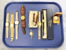 A small group of watches including a Moeris military example, Ingersoll,