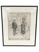 Two charcoal sketches by G Belcher for Tatler magazine, each 46 cm x 35 cm,